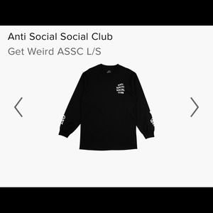 Long sleeve - anti social social club  X get weird